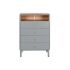 Dulap cu Sertare Home ESPRIT Albastru Gri polipropilenă Lemn MDF 80 x 40 x 117 cm