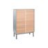Dulap cu Sertare Home ESPRIT Albastru Gri polipropilenă Lemn MDF 80 x 40 x 117 cm