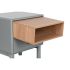 Noptieră Home ESPRIT Albastru Gri Natural Lemn MDF 48 x 40 x 55 cm