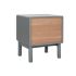 Noptieră Home ESPRIT Albastru Gri Natural Lemn MDF 48 x 40 x 55 cm