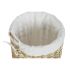 Coș pentru rufe murdare Home ESPRIT Alb Natural 3 Piese 46 x 46 x 69 cm