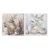 Tablou Home ESPRIT Vază Cottage 80 x 3,7 x 80 cm (2 Unități)