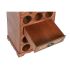 Suport pentru Sticle Home ESPRIT Maro Plop 40 x 35,5 x 71 cm