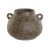 Vază Home ESPRIT Maro Verde Gresie Frunza a unei plante 21 x 20 x 16 cm