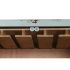 Suport pentru Sticle Home ESPRIT Turquoise Metal Lemn MDF 76,5 x 39,5 x 157,5 cm