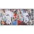Tablou Home ESPRIT Abstract Modern 100 x 3,5 x 100 cm (2 Unități)
