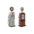 Stolní hodiny Home ESPRIT Albastru Portocaliu Metal Geam Vintage 12 x 7,5 x 32 cm (2 Unități)