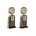Stolní hodiny Home ESPRIT Verde Portocaliu Metal polipropilenă Vintage 14 x 7,3 x 35 cm (2 Unități)