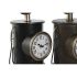 Stolní hodiny Home ESPRIT Negru Auriu* Metal polipropilenă Vintage 17 x 18 x 34,5 cm (2 Unități)