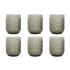 Set de pahare Home ESPRIT Gri Geam 240 ml (6 Unități)