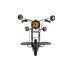 Ceas de Perete Home ESPRIT Negru Argintiu Metal 60 x 30 x 78 cm
