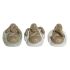 Figură Decorativă Home ESPRIT Alb Verde Buda Oriental 10 x 9 x 10,5 cm (3 Unități)