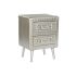 Noptieră Home ESPRIT Argintiu Metal Lemn MDF 46 x 39 x 63 cm