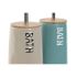 Perie pentru toaletă Home ESPRIT Bej Turquoise Bambus Oțel inoxidabil Dolomite 12,2 x 12,2 x 35,2 cm (2 Unități)