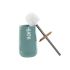 Perie pentru toaletă Home ESPRIT Bej Turquoise Bambus Oțel inoxidabil Dolomite 12,2 x 12,2 x 35,2 cm (2 Unități)