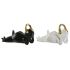 Figură Decorativă Home ESPRIT Alb Negru Auriu* Broască 25 x 13 x 15 cm (2 Unități)