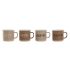 Set de 4 Căni tip Halbă Home ESPRIT Maro Gresie