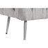 Banchetă Home ESPRIT Gri Argintiu Poliester Metal 103 x 46 x 42 cm