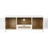 Mobilă TV Home ESPRIT Alb Geam Lemn de paulownia 120 x 40 x 50 cm