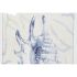 Tablou Home ESPRIT Mediterană Scoică 45 x 2,5 x 60 cm (4 Unități)