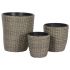 Set de jardiniere Home ESPRIT polipropilenă Ratan 40 x 40 x 45 cm