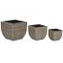 Set de jardiniere Home ESPRIT polipropilenă Ratan 40 x 40 x 36 cm