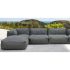 Puff Home ESPRIT Gri 87 x 87 x 32 cm