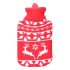 Pungă de Apă Caldă EDM 76770 Rojo/Blanco Lână 2 L Plastic