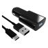 Încărcător de Mașină Contact USB-C (1 m) Negru