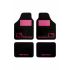 Set de covoraș pentru podea auto Hello Kitty Negru Roz (4 pcs)