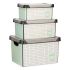 Set de cutii de depozitare, cu posibilitate de stivuire Kipit Home Plastic 29 x 23,5 x 39 cm
