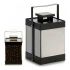 Lanternă LED Negru Oglindă 12,5 x 18,5 x 12,5 cm