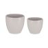 Set de ghivece Ibergarden CAZORLA-22-28-G Gri Argilă Ø 22 cm Ø 28 cm 22 x 22 x 18 cm 28 x 28 x 24 cm 2 Piese