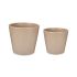 Set de ghivece Ibergarden LINCE-22-28-BE Bej Argilă Ø 22 cm Ø 28 cm 2 Piese