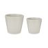 Set de ghivece Ibergarden LINCE-22-28-G Gri Argilă Ø 22 cm Ø 28 cm 2 Piese