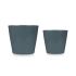 Set de ghivece Ibergarden LINCE-22-28-A Antracit Argilă Ø 22 cm Ø 28 cm 2 Piese