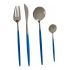Set de Tacâmuri Kinvara BST-CT022 Albastru Argintiu Oțel inoxidabil 16 x 5 x 24,5 cm