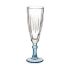 Pahar de șampanie Vivalto Exotic Albastru Geam 170 ml