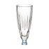Pahar de șampanie Vivalto Exotic Albastru Geam 170 ml