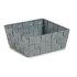 Coș Kipit A3-6929A9 Gri Pânză Împletitură 18 x 8 x 21 cm
