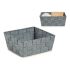 Coș Kipit A3-6929A9 Gri Pânză Împletitură 18 x 8 x 21 cm