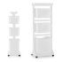 Cărucior pentru haine Kipit TP-750-1 Alb Plastic 33 x 112 x 42,5 cm