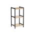 Raft de Baie Berilo WR5503-3-464 Negru Natural 35 x 30 x 70 cm