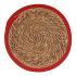 Suport Protecție pentru Masă Roșu Maro 35 x 1 x 35 cm Natural (Ø 35 cm)