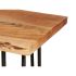 Masă de TV Live Edge 140 x 37 x 52 cm Maro Negru Lemn de salcâm