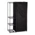 Dulap pentru haine Negru Fier Plastic 43 x 172 x 105 cm