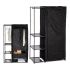 Dulap pentru haine Negru Fier Plastic 43 x 172 x 105 cm