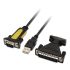 Adaptor USB la RS232 NANOCABLE 10.03.0002 Negru 1,8 m