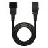 Cablu de Alimentare NANOCABLE 10.22.0202 1,5 m 1500W Negru 1,5 m