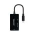 Adaptor USB C la VGA/HDMI/DVI NANOCABLE 10.16.4301-ALL 20 cm Negru 4K Ultra HD